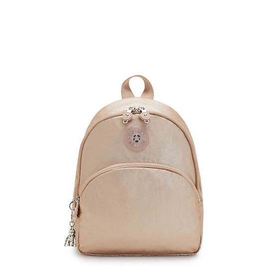 Kipling Paola Small Metallic Ryggsekk Gull | NO 1615XY